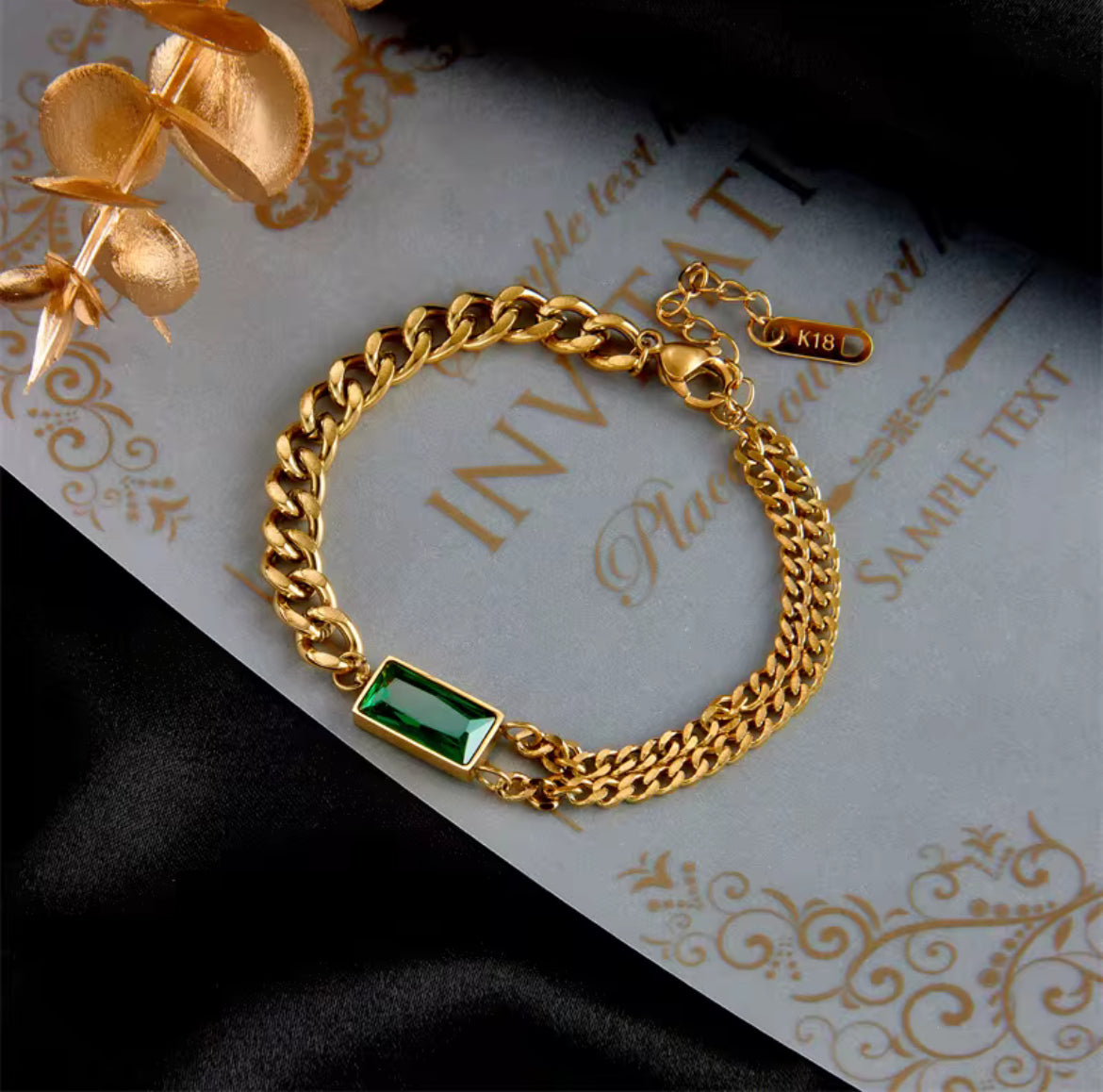 Emerald bracelet