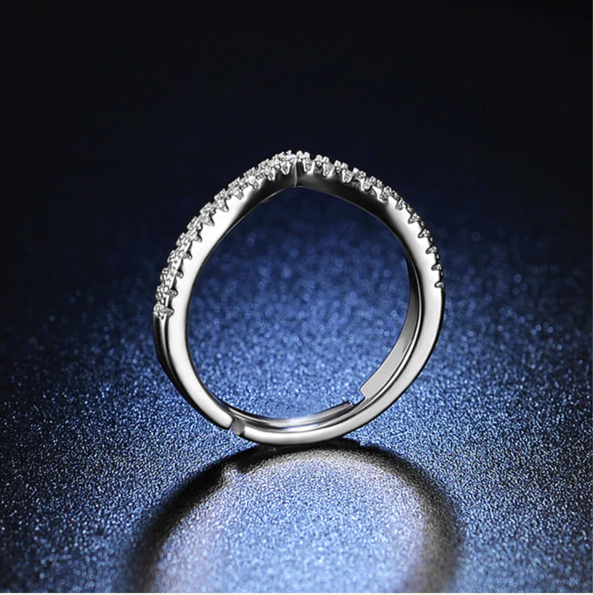 Diamond studded ring