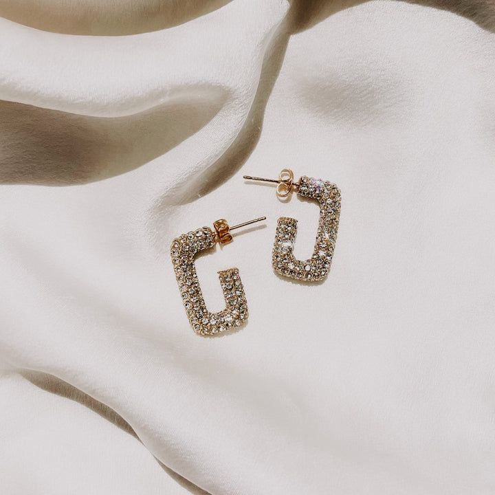 Rhinestone earring