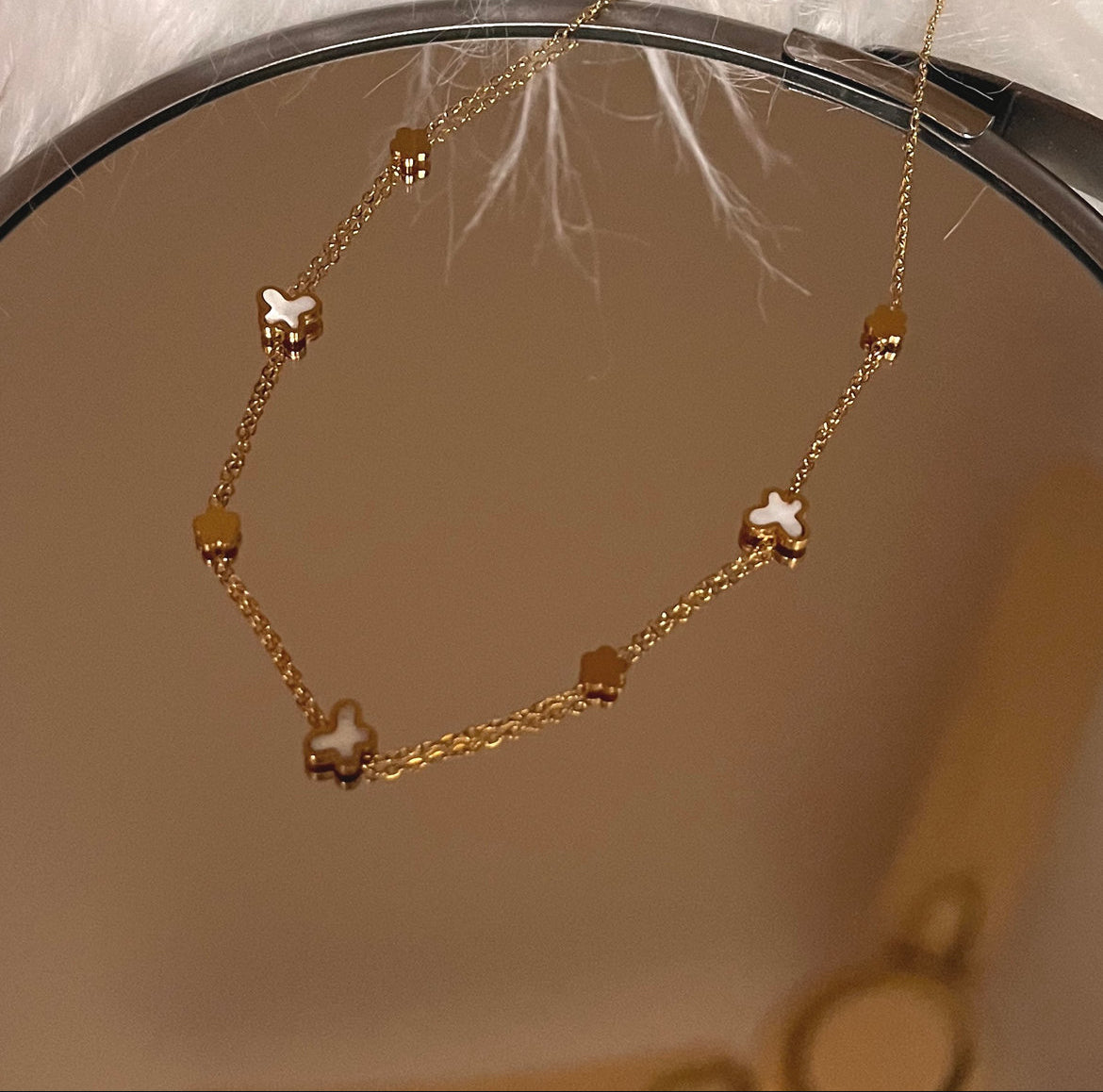 Zia butterfly necklace
