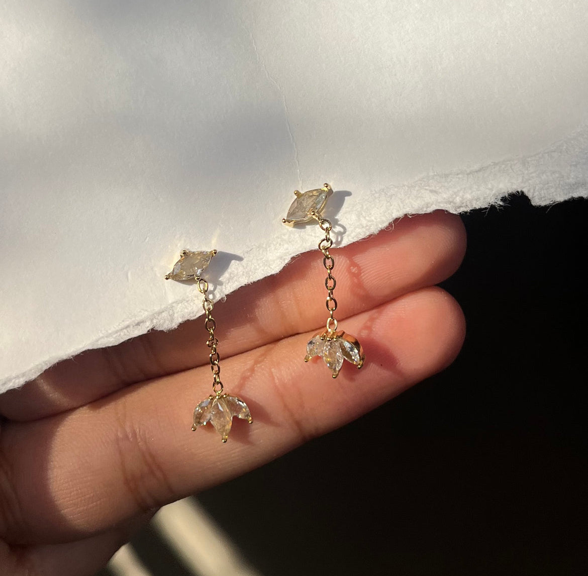 Lotus earring
