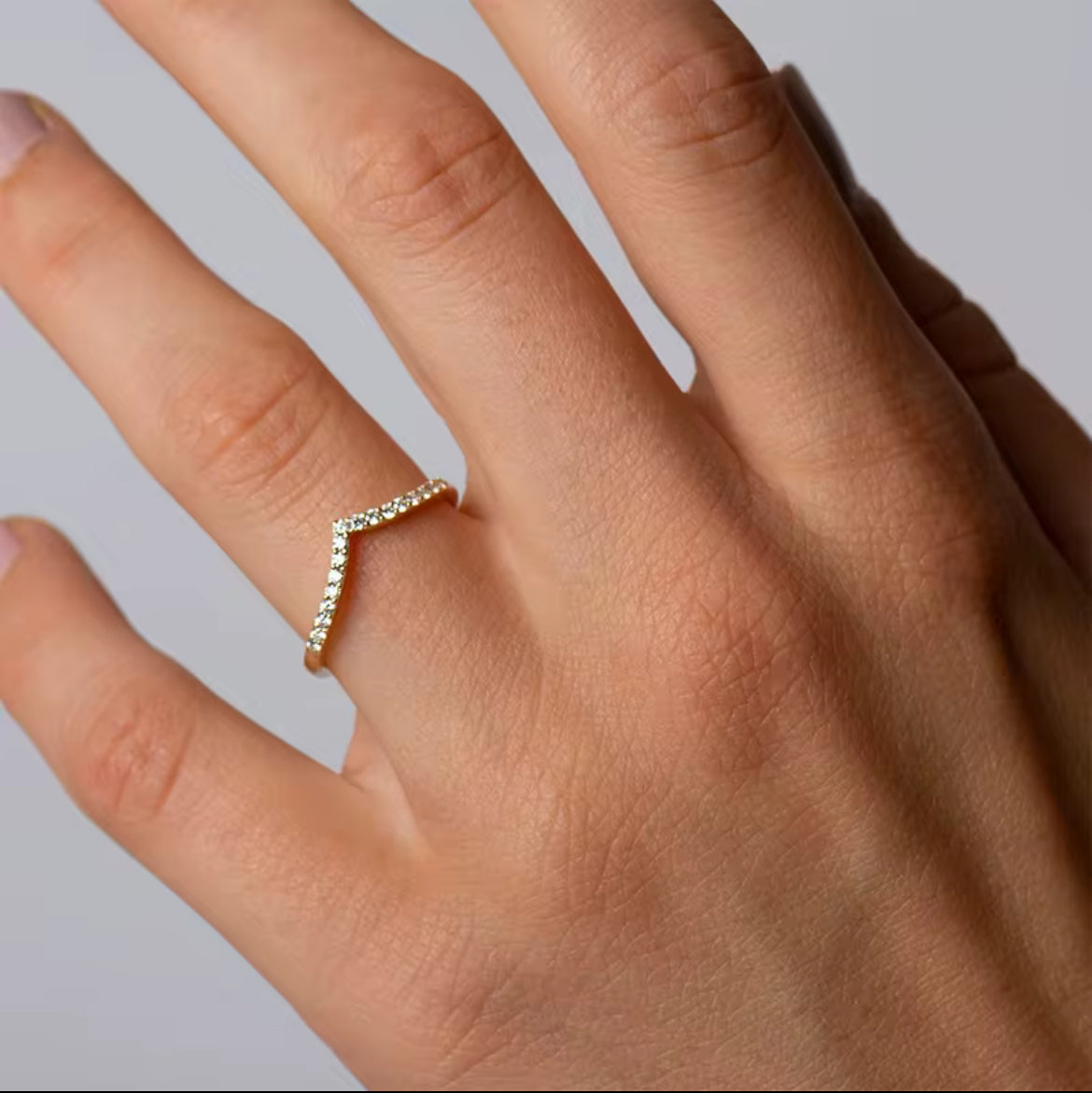 Diamond studded ring