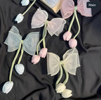 Tulip bow / bag charm