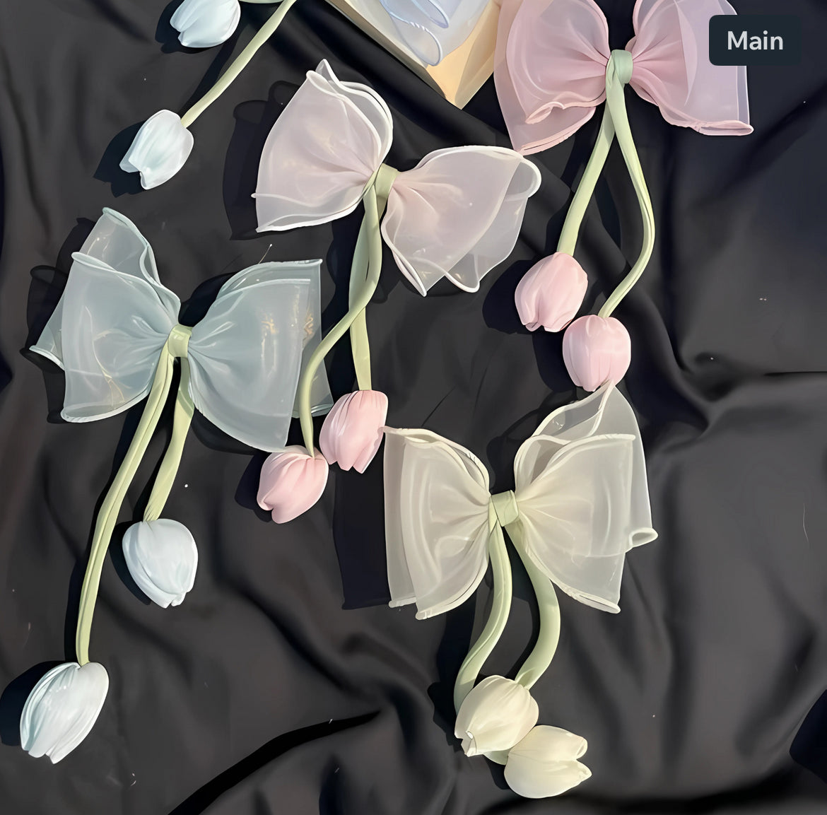 Tulip bow / bag charm