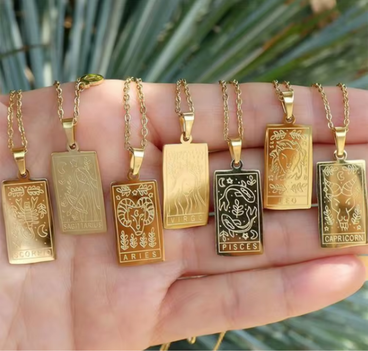 Zodiac sign necklace