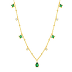 Emerald drop necklace