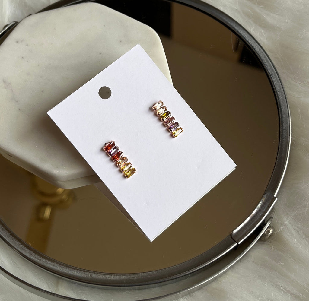 Tennis diamond earring