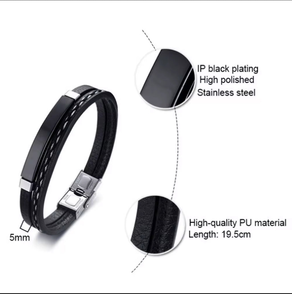 Classic black bracelet