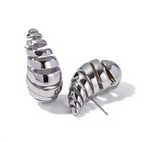 Silver bottega hoops