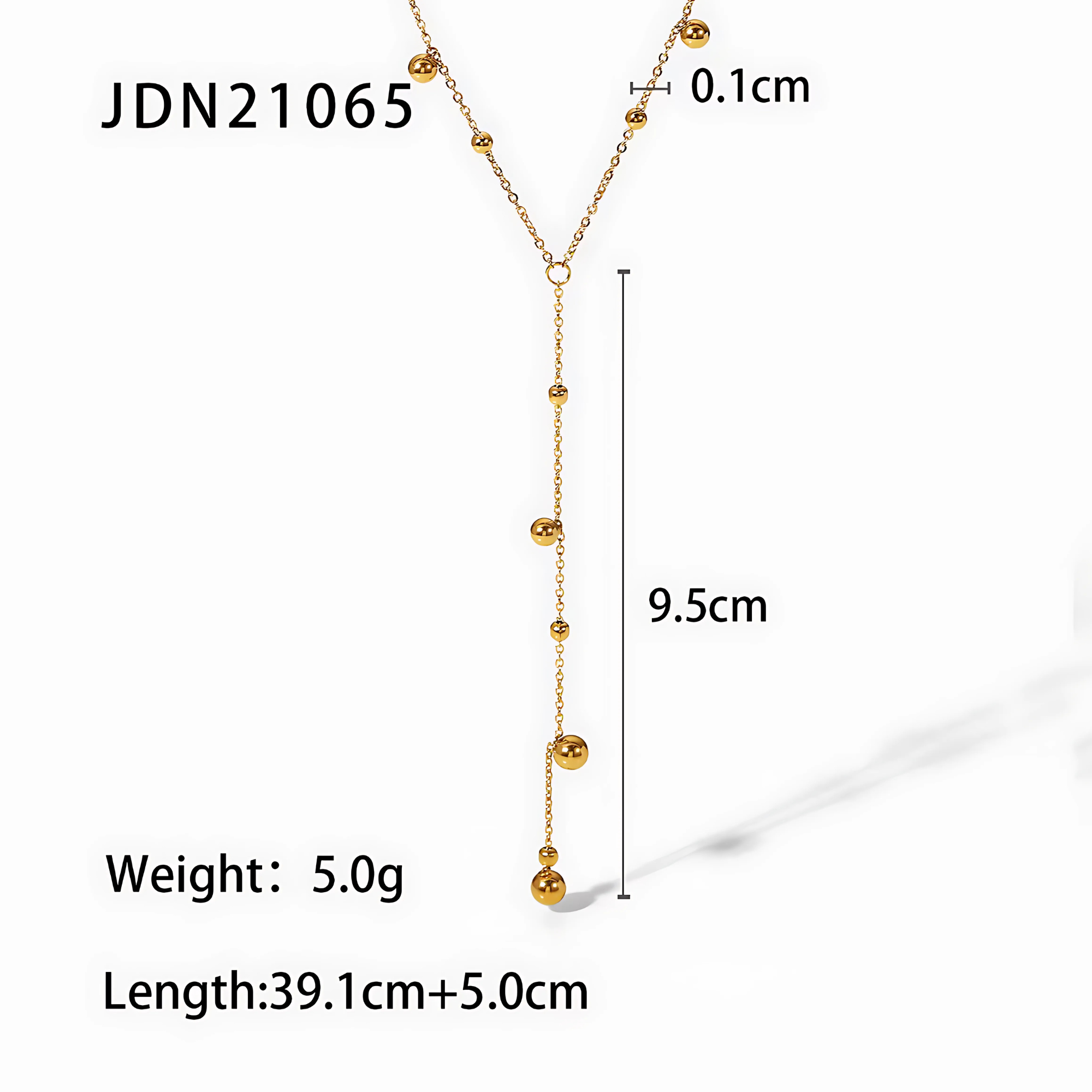 Long dainty necklace