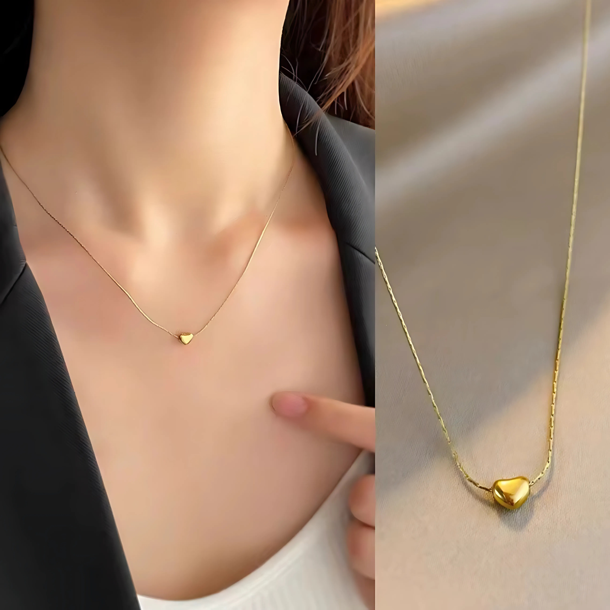 Mini heart necklace