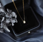 Drop solitaire necklace