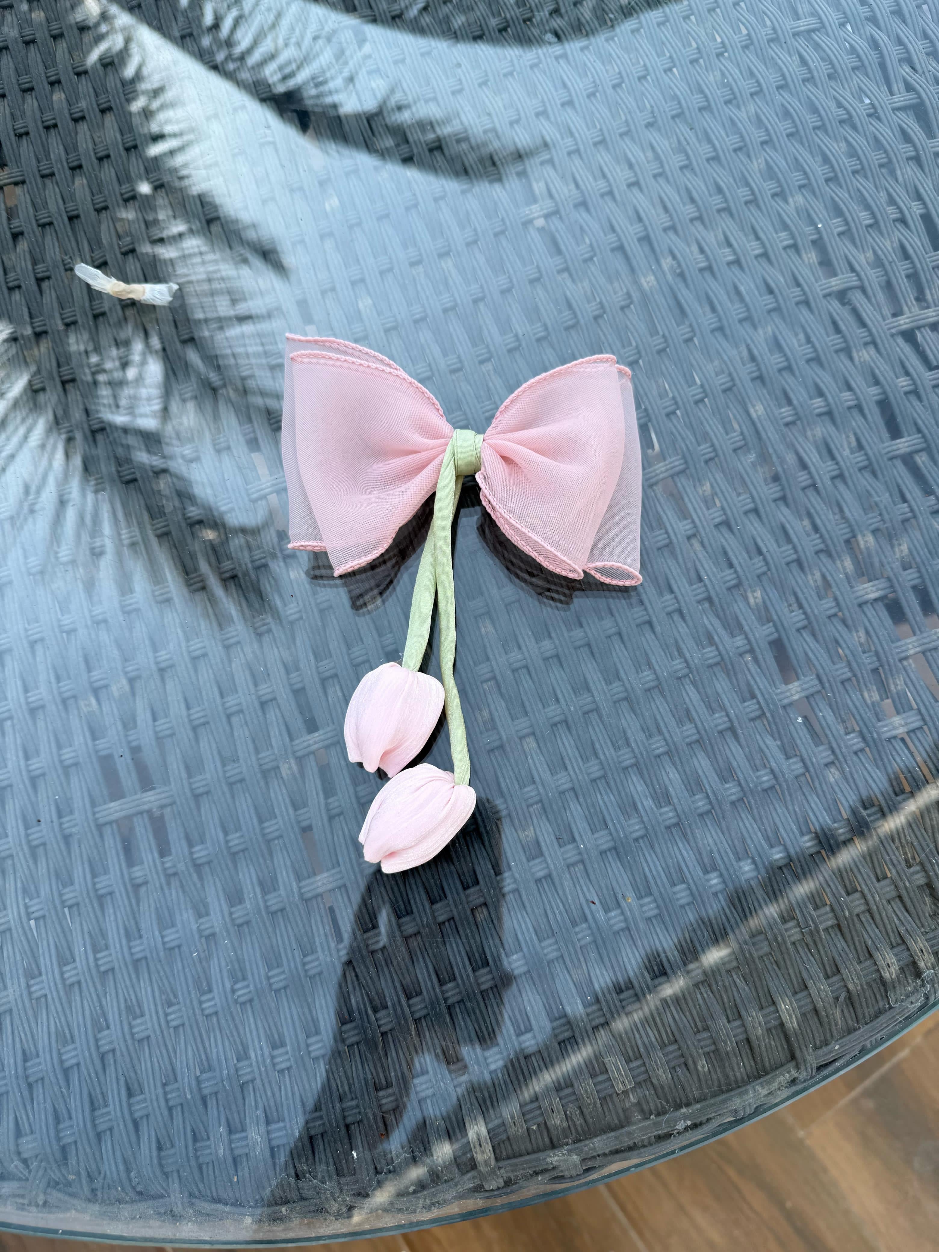 Tulip bow / bag charm