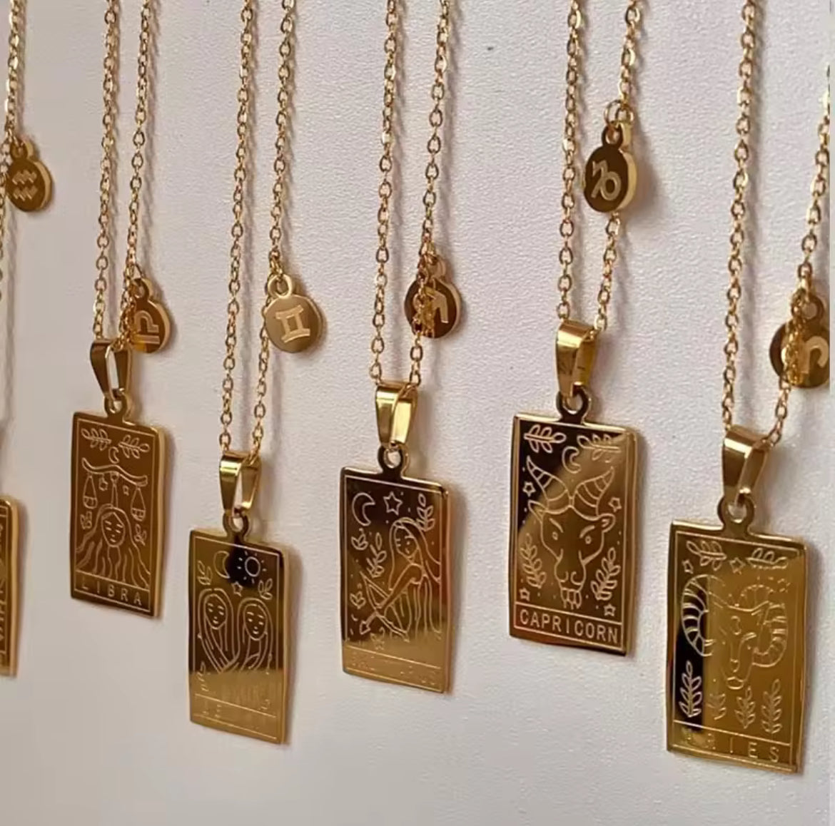 Zodiac sign necklace