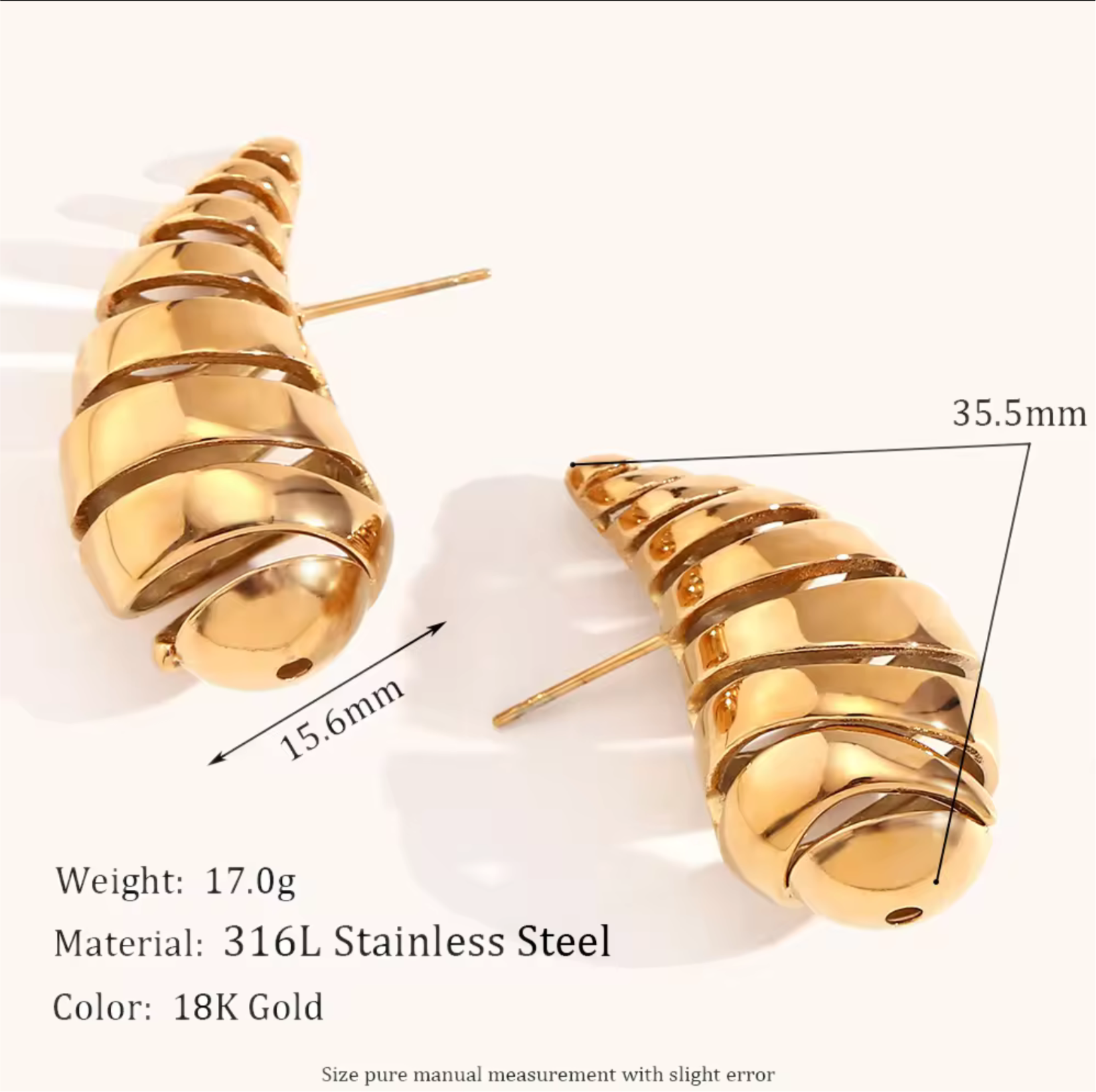 Silver bottega hoops