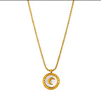 Selene moon necklace