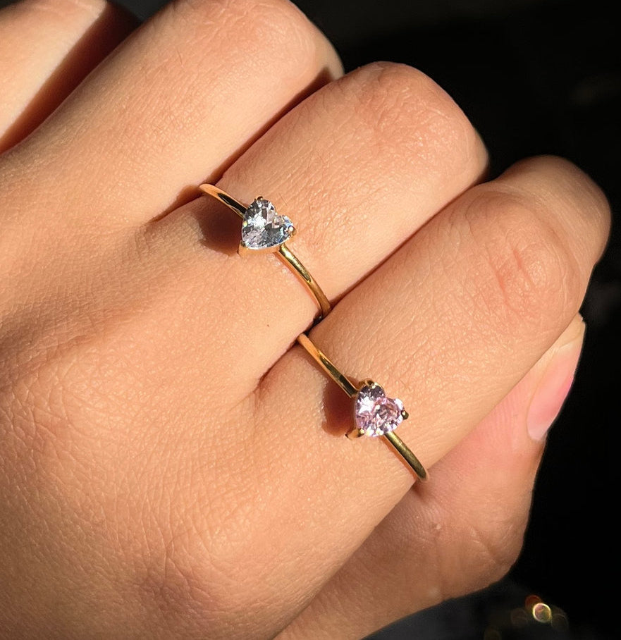Mini heart ring