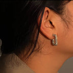 Rhinestone earring
