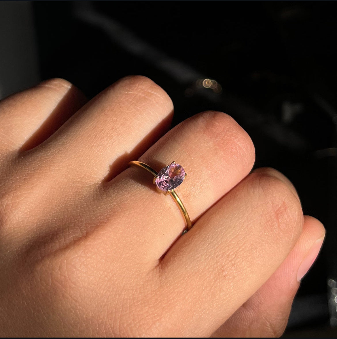 Diamond stud ring