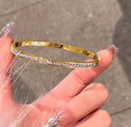 Zicron studded kada bracelet ( baby size )