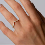 Diamond studded ring
