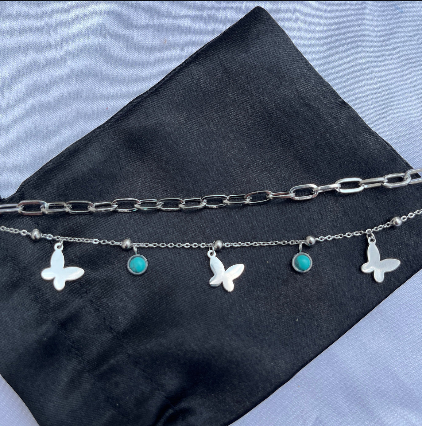 Butterfly layer bracelet