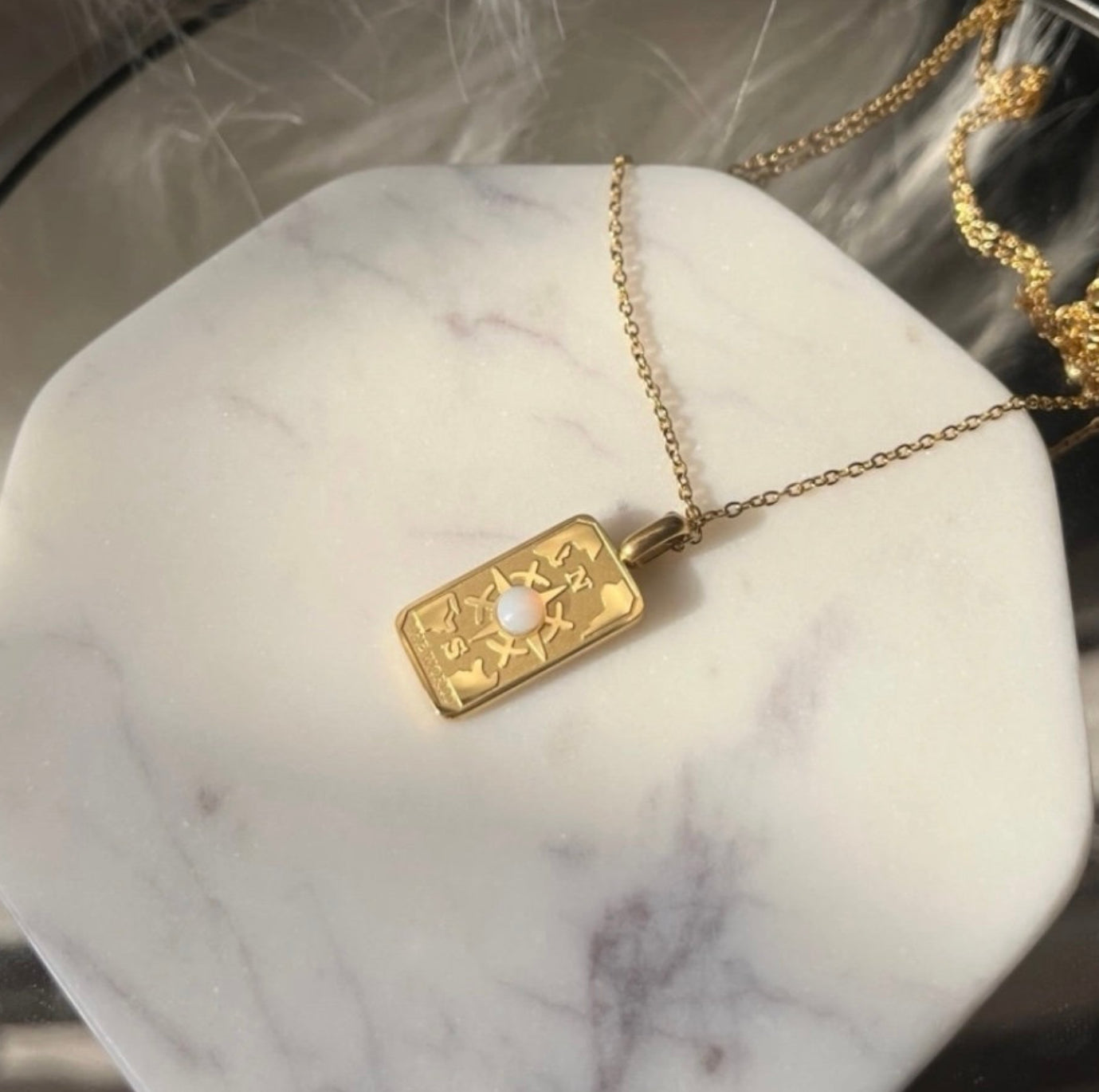 Direction necklace